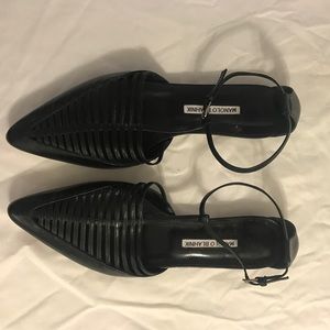 Manolo Blahnik black flats NEW this season sz 41